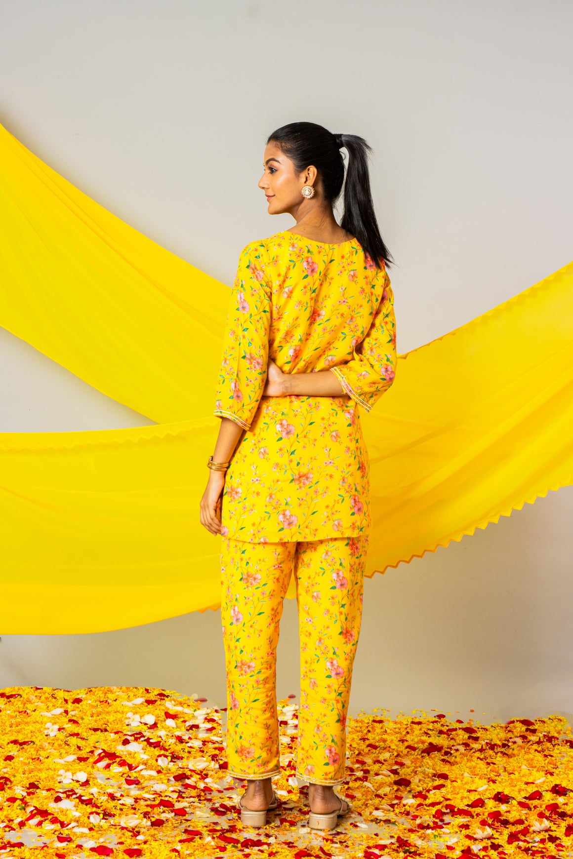 Sunshine Yellow Printed Co-Ord Set