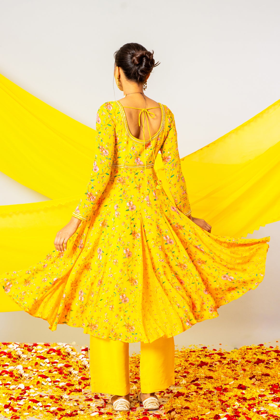 Sunshine Yellow Anarkali Set